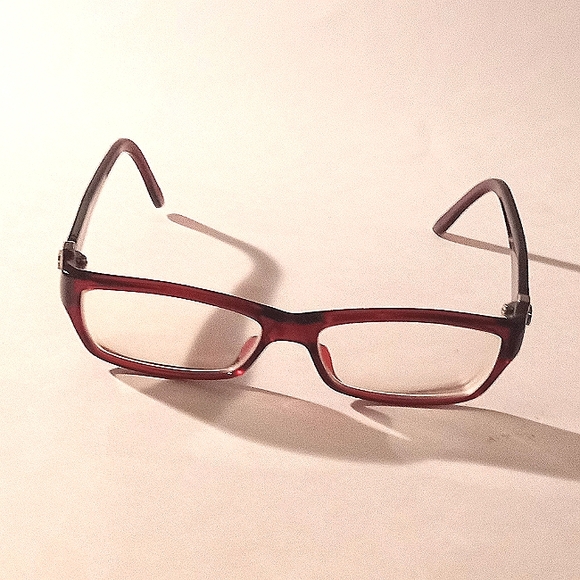 Vintage Gucci GG 3573 E67 Unisex Rectangle Red Wine Tone Eyeglasses Frame - Picture 10 of 10